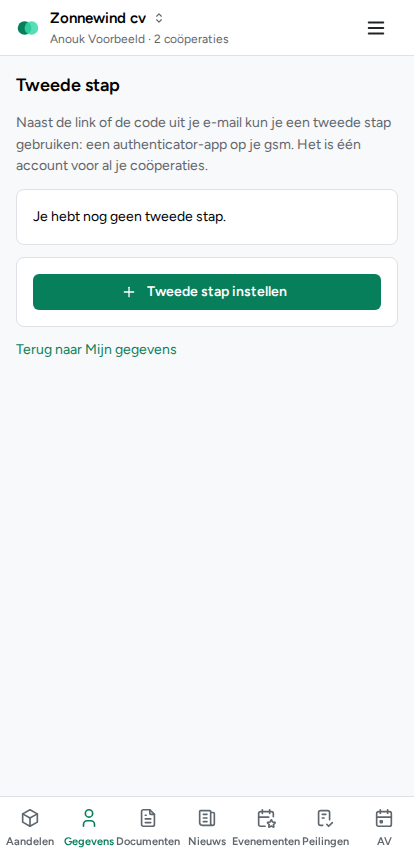 Tweede stap