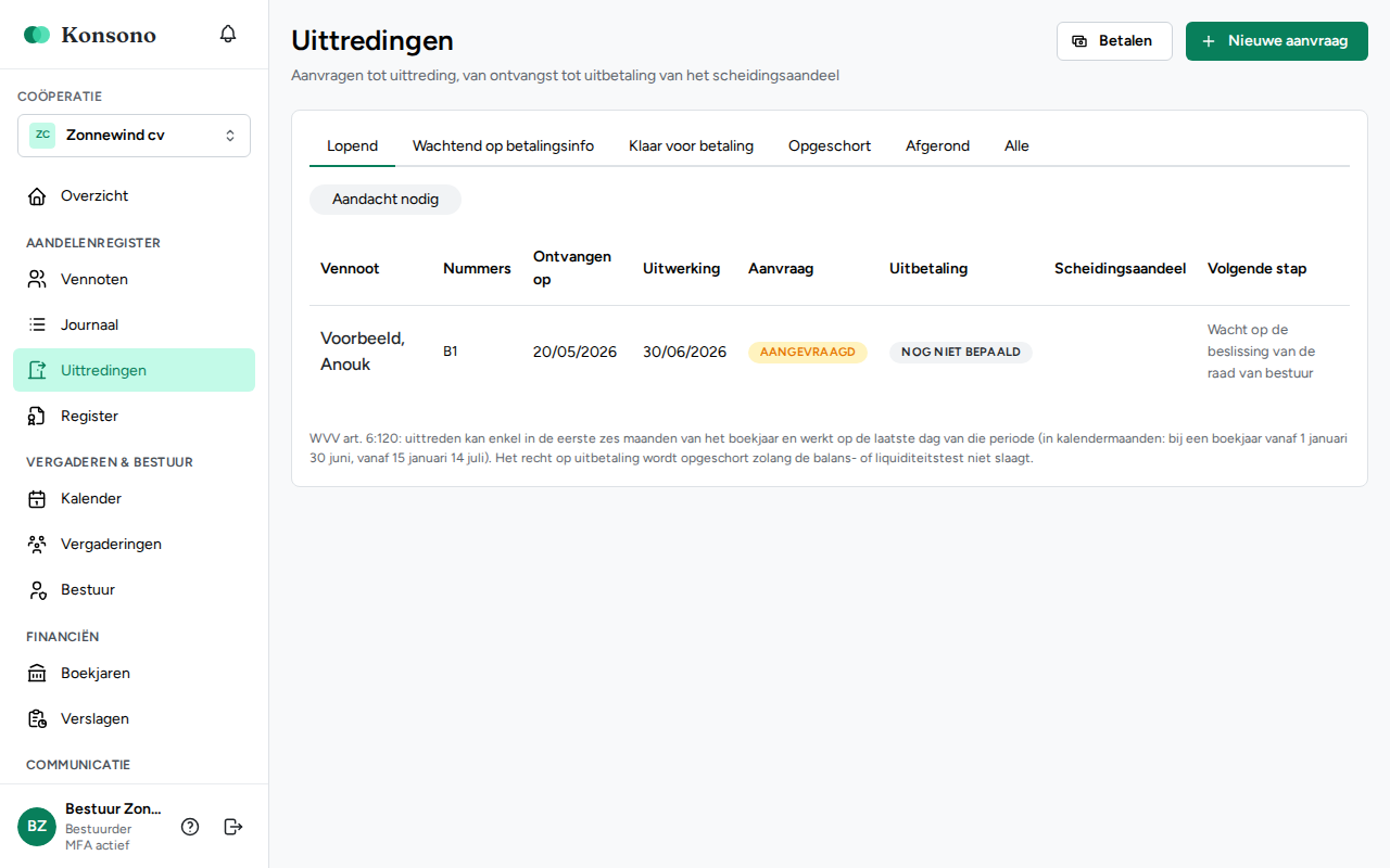 Uittredingen
